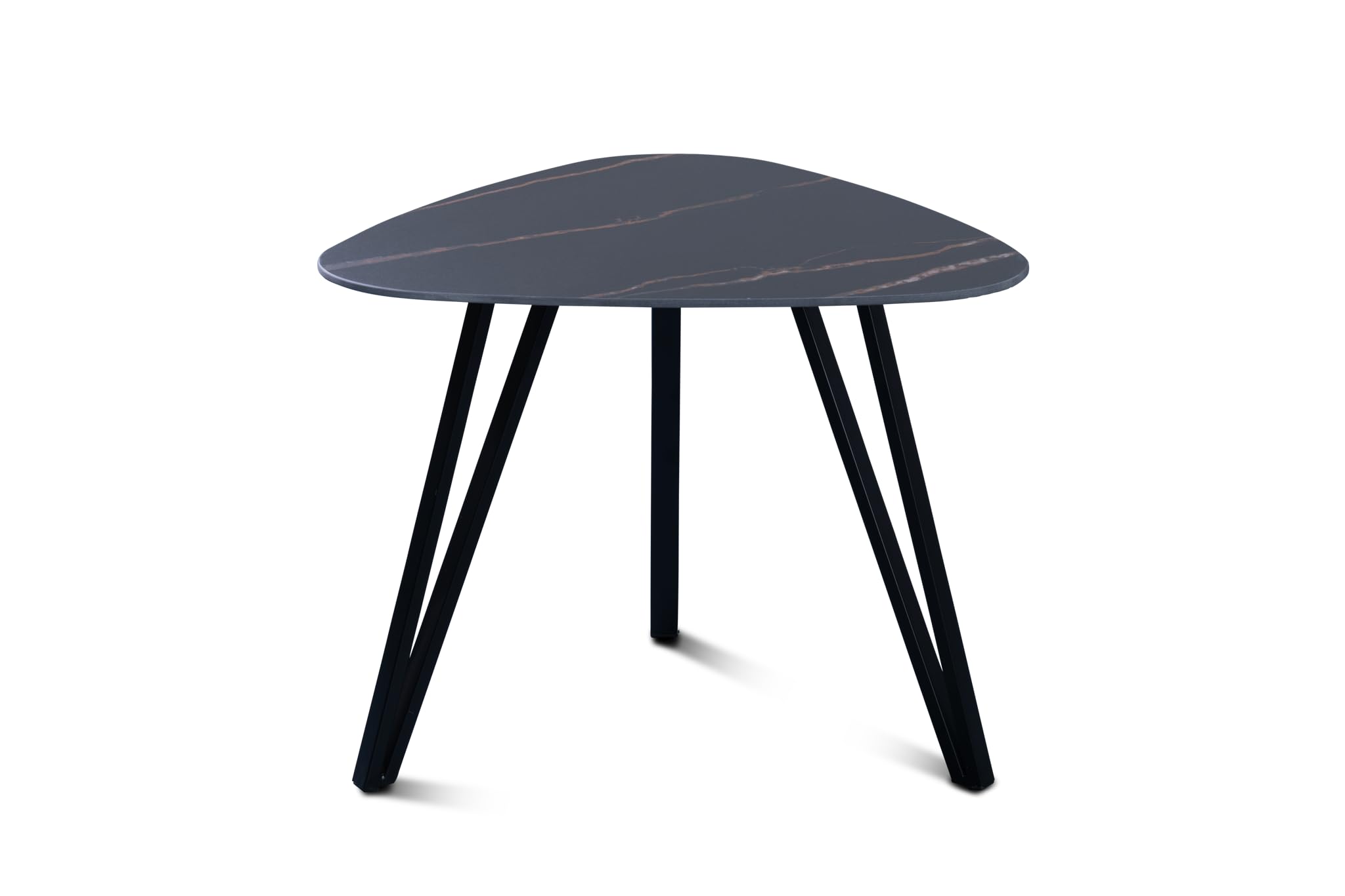 M2 Kollektion Liv 1 Tavolino da Salotto, Pietra Metallo, Nero, B/H/T=45x35x45cm