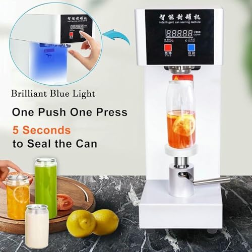 Sigillatrice elettrica per lattine, commerciale, con pannello LCD e contatore, per uso domestico e professionale