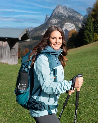 Fit-Flip Lenzuola sacco a pelo ultraleggero da viaggio, sacco a pelo in microfibra con scomparto per cuscino, sacco a pelo estivo morbido in seta, sacco lenzuolo anche come sacco a pelo (grigio scuro) - 7