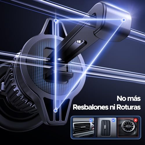 Miniatura 5 de UGREEN Soporte Móvil Coche MagSafe 360° Rotación Suporte Telemovel Carro Magnético Gancho Metálico para Rejilla del Aire Compatible con iPhone 17 Pro MAX Air 16 15 14 Galaxy S25 S24, Negro