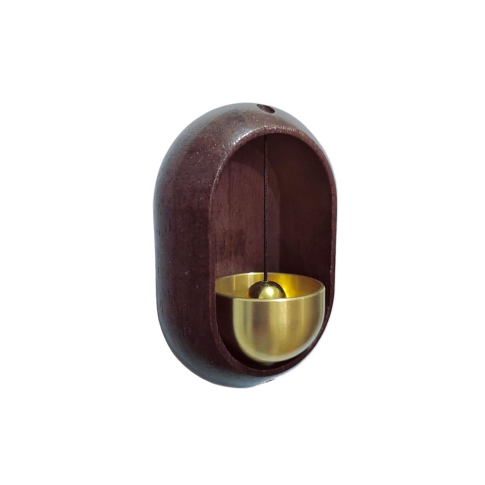 Ilumos Walnut Unique Beech And Magnetic Wood Doorbell Chime - Stylish Home Entrance Reminder Bell For Shopkeepers And Housewarming Gifts(Walnut)