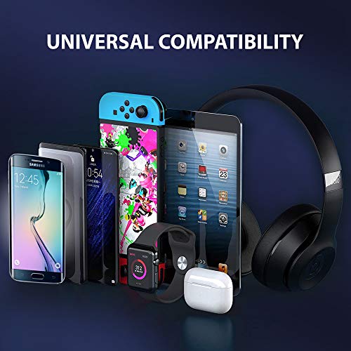 Portable AA Battery Travel Charger Compatible with Google Pixel 7a and Emergency Re-Charger with LED Light! (Takes 4 AA Batteries,USB Type-C) [White]