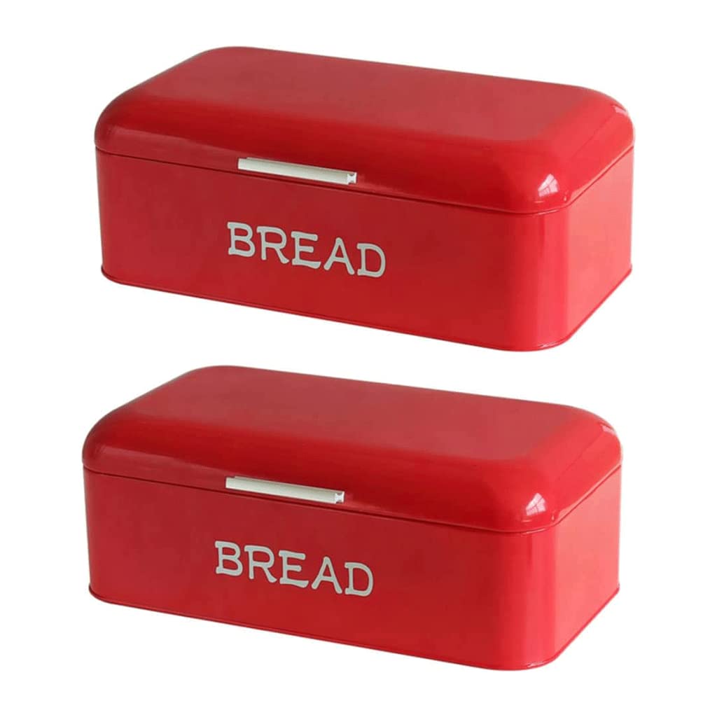 LIOONS Contenitore per Il Pane in Metallo, Contenitore per la conservazione degli Alimenti da Cucina Portapane Adatto per la conservazione del Pane di Grande capacità da appoggio in Cucina