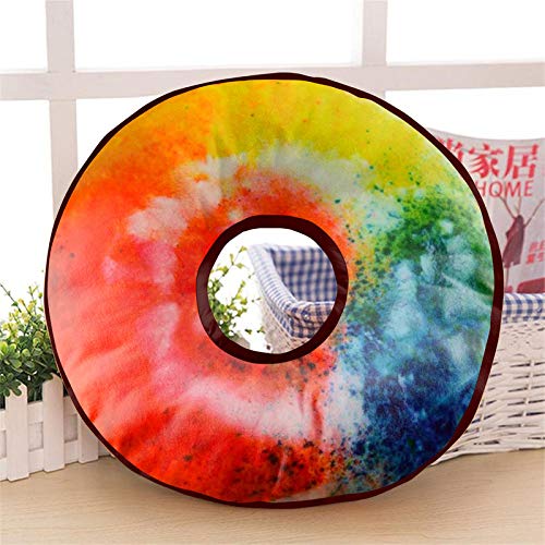 Image of Kesar Enterprises Donut /Doughnut Cushion /Pillow | Velvet Fabric|Birthday Gifts | Soft Toys | Suitable for Wheelchair, Car Seat, Home or Office for Kids Cushion | Size 14x14 inches