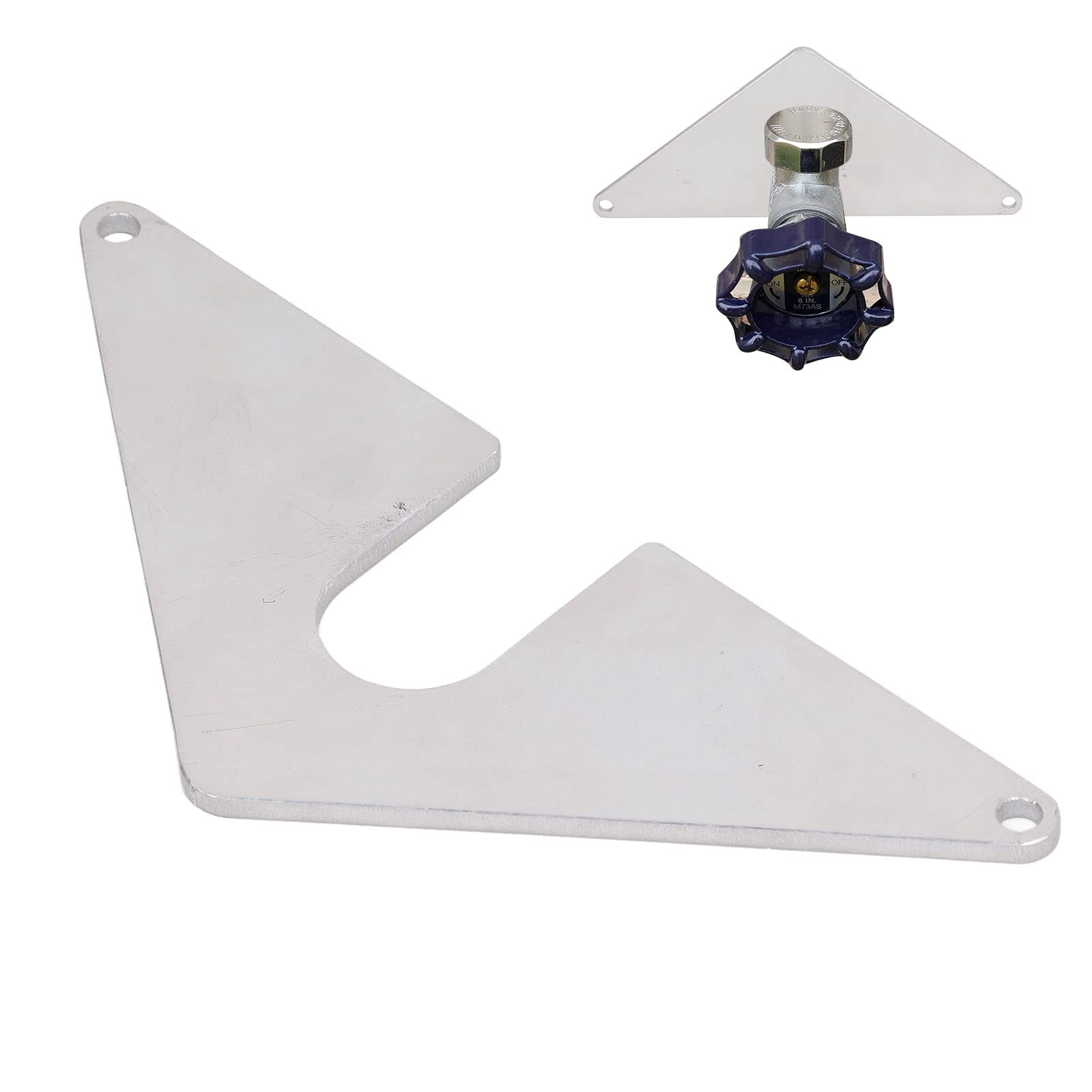 Majatou Hose Bib Mounting Plate, Stainless Steel Aluminum Spigot Secure Mounts Plate Without Removing Faucet for Home Garden - Image 3
