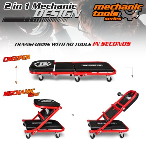M-AUTO 40-Inch Folding Creeper Seat