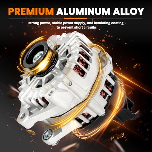 Image of High Output Alternator 13.5V 180Amp Compatible with Hyundai Palisade 2020-2023 3.8L, Compatible with KIA Telluride 2020-2022 3.8L, Replace Number: 2722099 601-10129 373003L060 37300-3L060