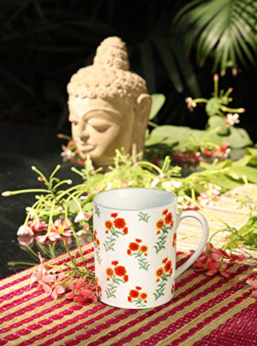 Image of Hitkari Porcelain Coffee Mug - Set of 2, White, 350ml