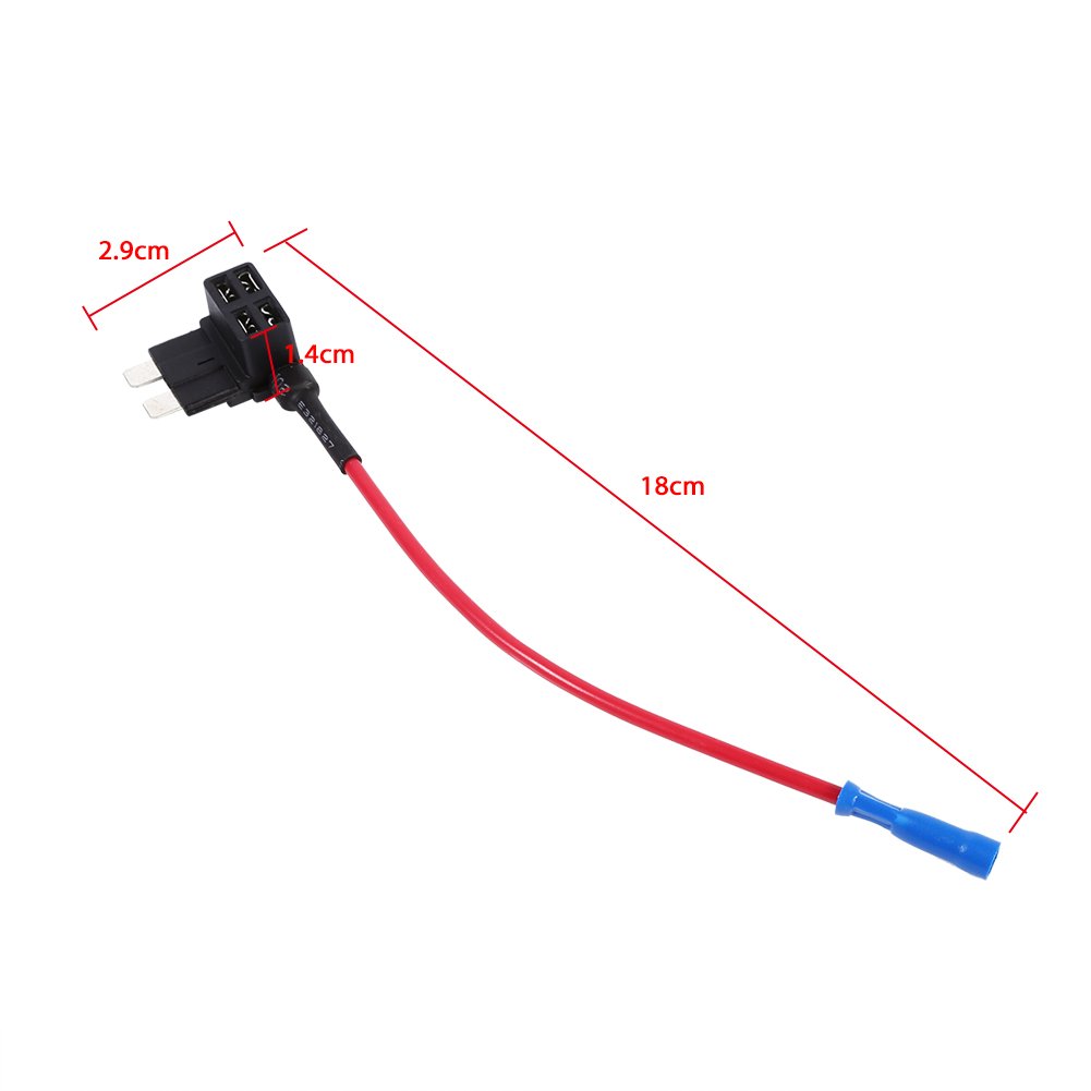 12 V samochodowy bezpiecznik dodatkowy A-obwodowy adapter do kranu mini ATM APM Blade bezpiecznik uchwyt z tyłu standardowy ostrze bezpiecznik pudełko uchwyt gniazdo wtykowe
