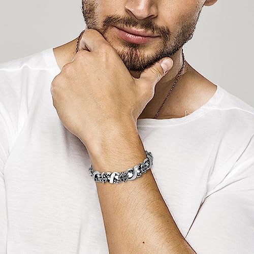 Pulsera Infinity Número 8 para Hombre en Acero Inoxidable miniatura 2