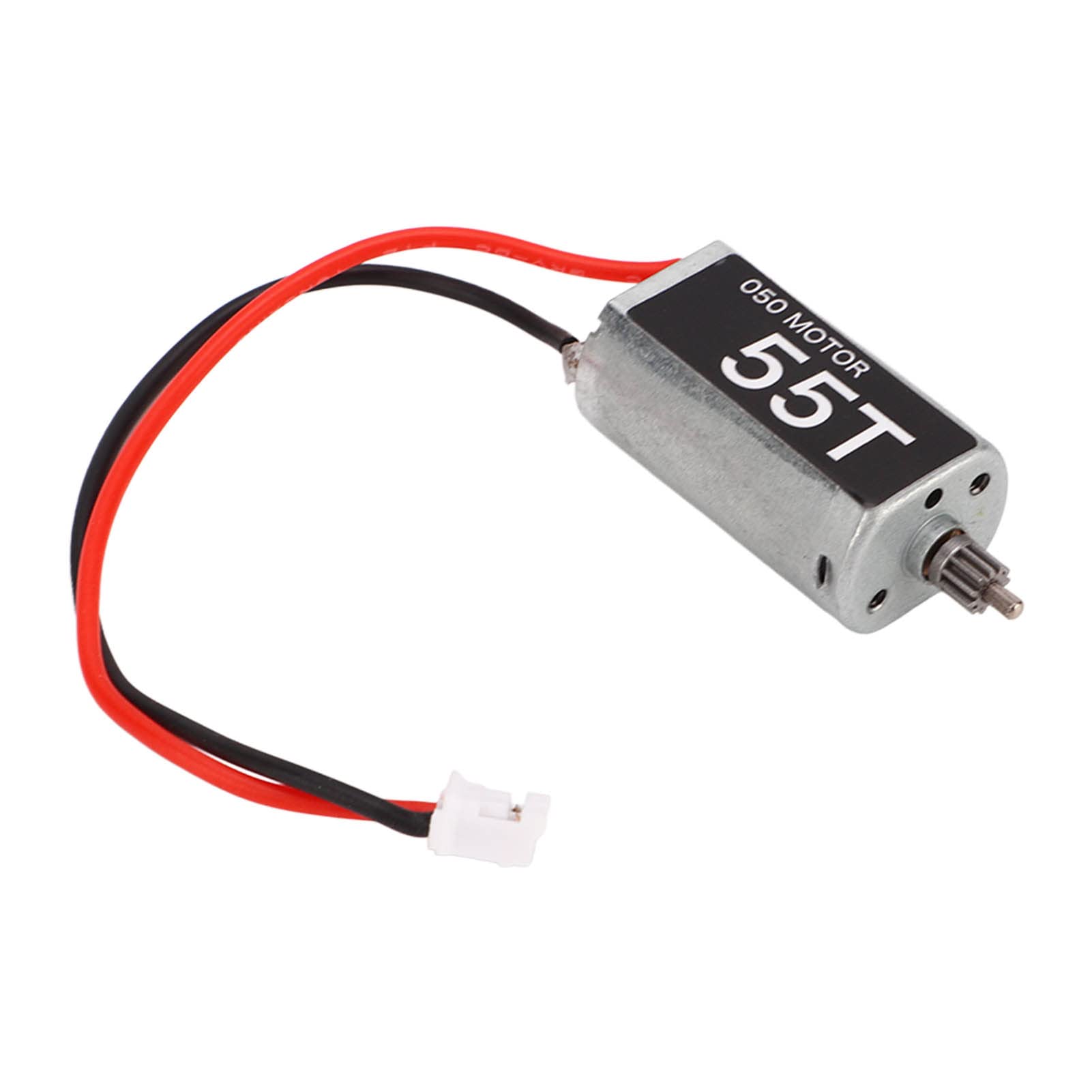 Drfeify 050 55T Motor, RC Bushed Motor High Torque 050 55T Motor with 11T Pinion Gear for AXIAL SCX24 1/24 RC Crawler Car