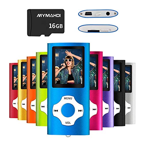 MYMAHDI MP3/MP4 Music Player with 16 GB Card(Expandable Up to 64GB),Supporting Photo Viewer,Voice