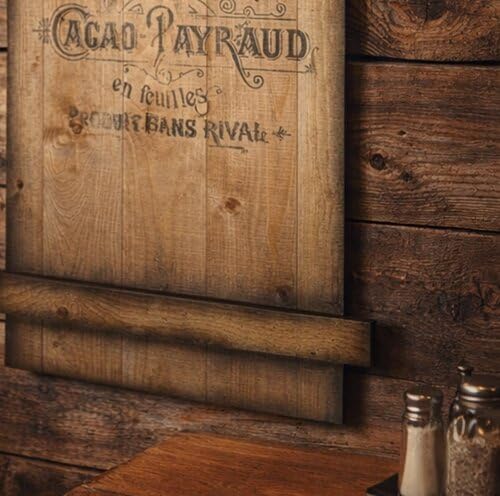 Unbekannt SHABBY FRACHTKISTE WANDGARDEROBE CACAO PAYRAUD HOLZ GARDEROBE VINTAGE RETRO GUSSEISEN (braun)