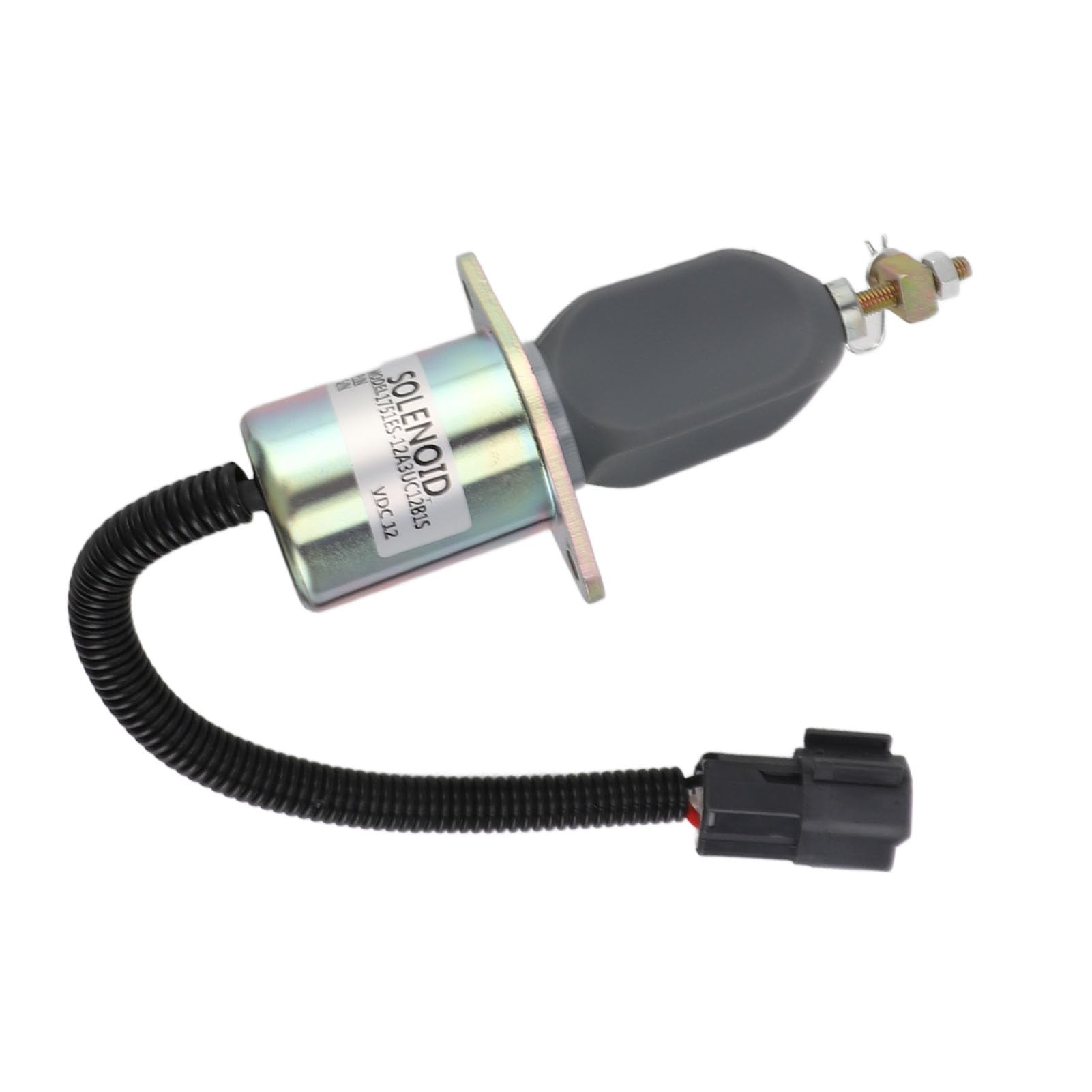 12V Kraftstoff Shut Off Magnet 1751ES 12A3UC12B1S Eisen Solenoidventil Magnetventil Generator Motor