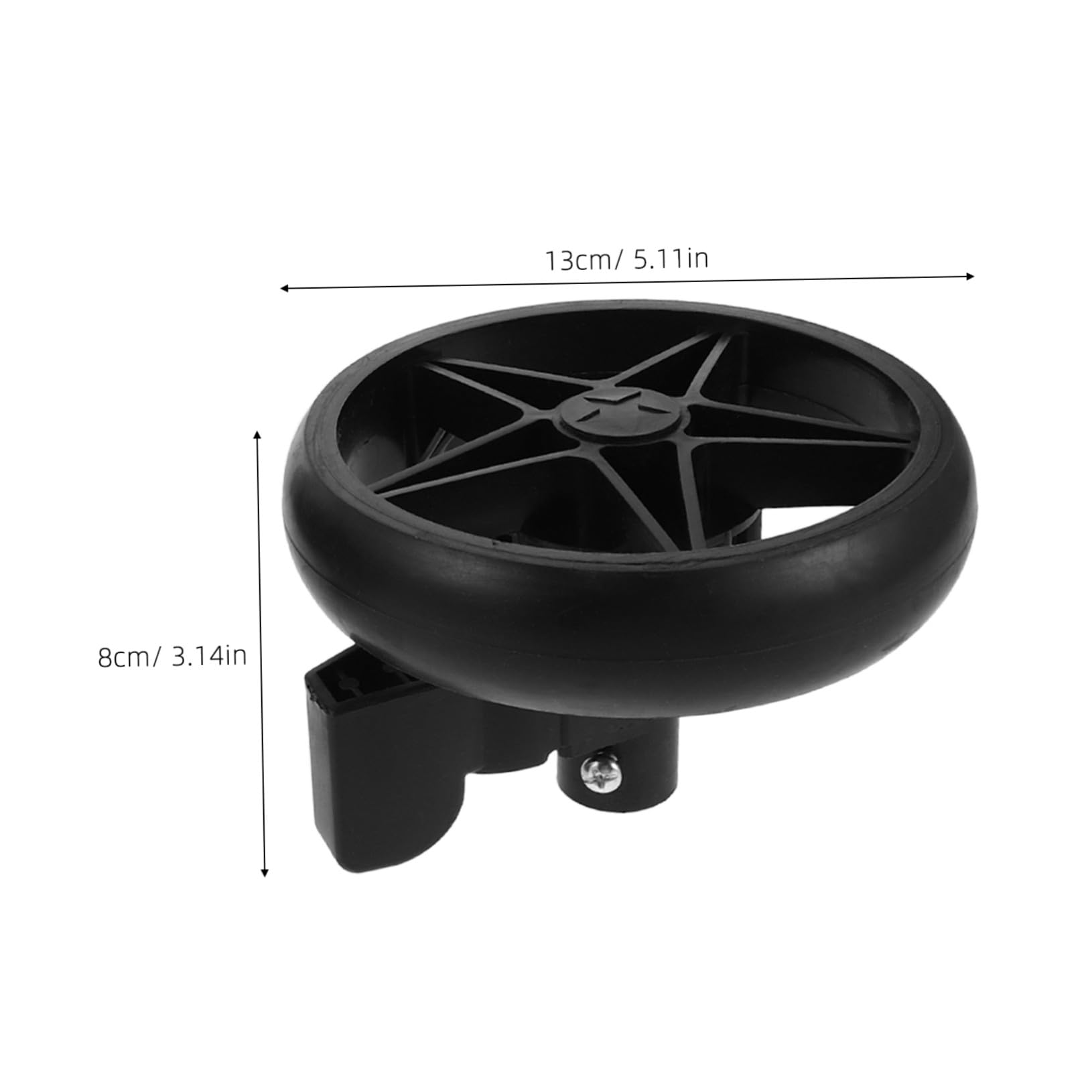 Beaupretty 2pièces Lot De Roues Pivotantes Silencieuses Avec Frein Pour Trotteur Et Poussette Accessoires De Rechange Pour Roulettes