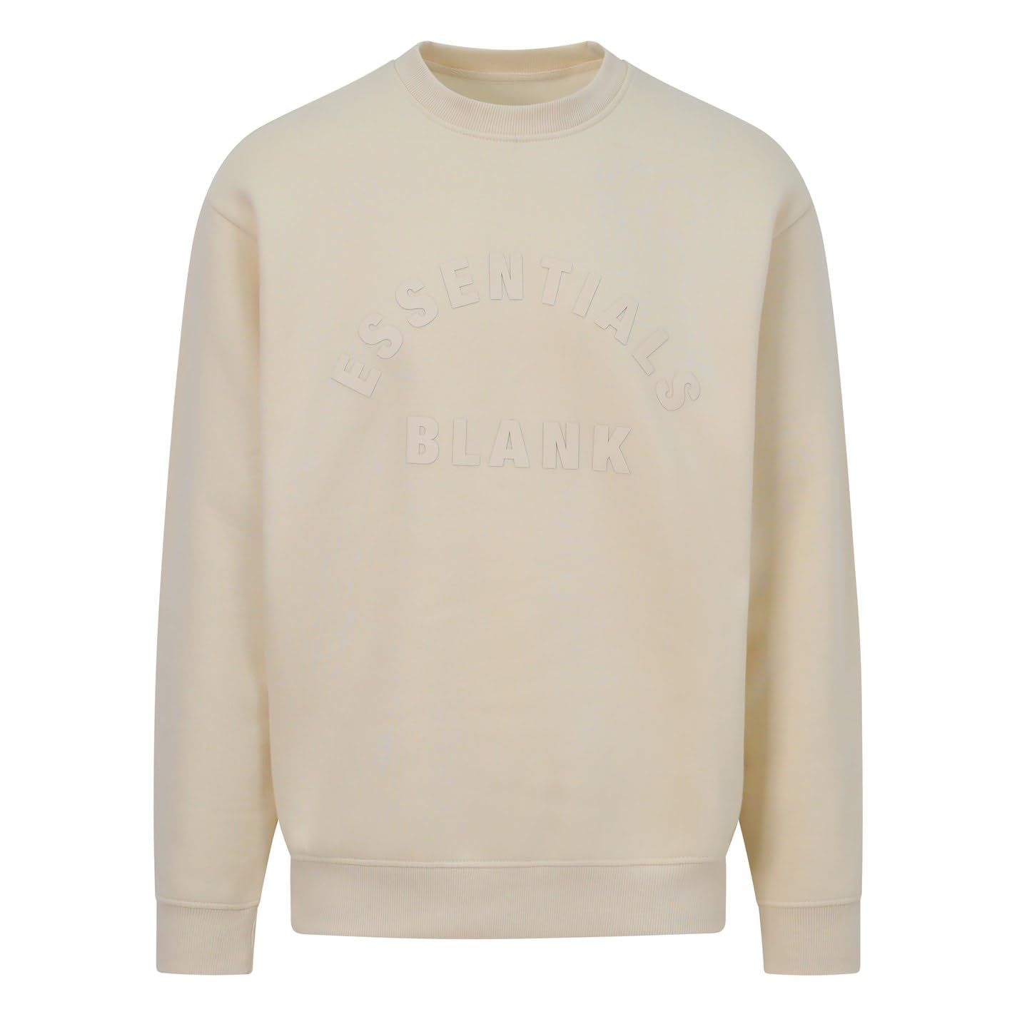 Blank Essentials Men's Cream Arch Sweatshirt in Size M, Sports Direct