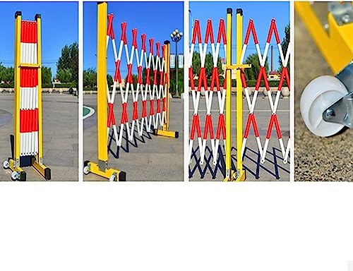 Versenkbarer Verkehrszaun, tragbare FRP-Isolationsbarriere, abnehmbarer Sicherheitszaun, 1,2 x 2,5 m gelb, ideal für Baustellen und Menschenmengenkontrolle
