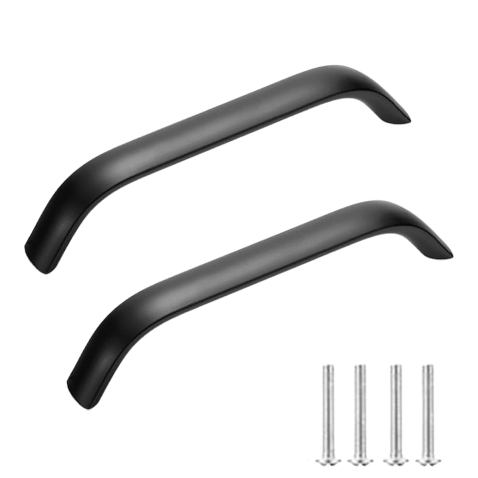 Steytemd Black Cupboard Handles 2 × Cabinet Handles Modern-128Mm/5In