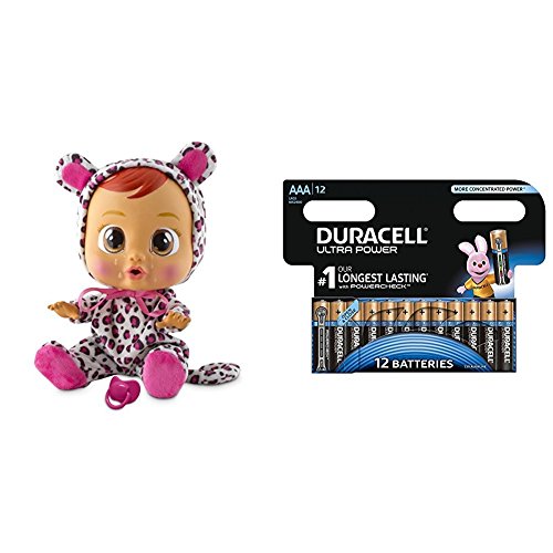IMC Toys - Bebés llorones - Lea (10574) con Duracell Ultra Power - Pack DE 12 Pilas alcalinas AAA