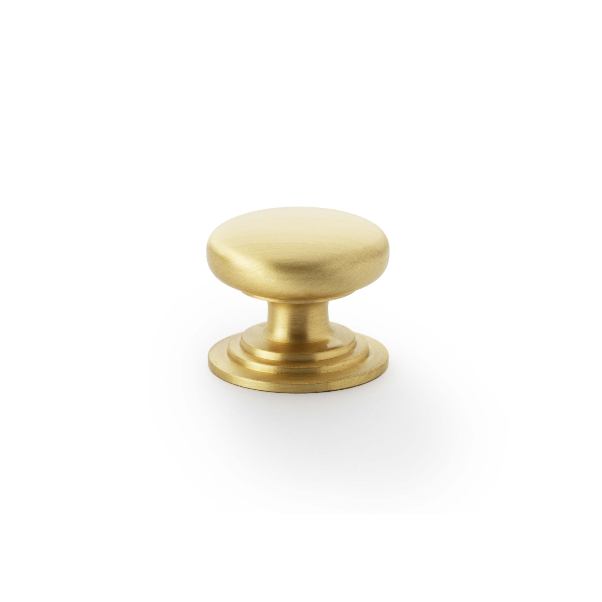 (32Mm Knob) Solid Brass Cup Handle & Knobs Gold Kitchen Cabinet 5056767301022