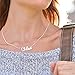 Handmade Personalized Custom Made Cursive Name Necklace - Sterling Silver 925 Nameplate Pendant Christmas Gifts, Dainty Elegant Valentines Day Jewelry Gift for Her Mom Grandma (Sterling Silver)