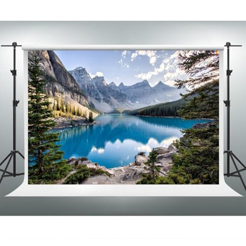 Fondo Fotográfico YongFoto Canadian Moraine Lake 5x3ft miniatura 3