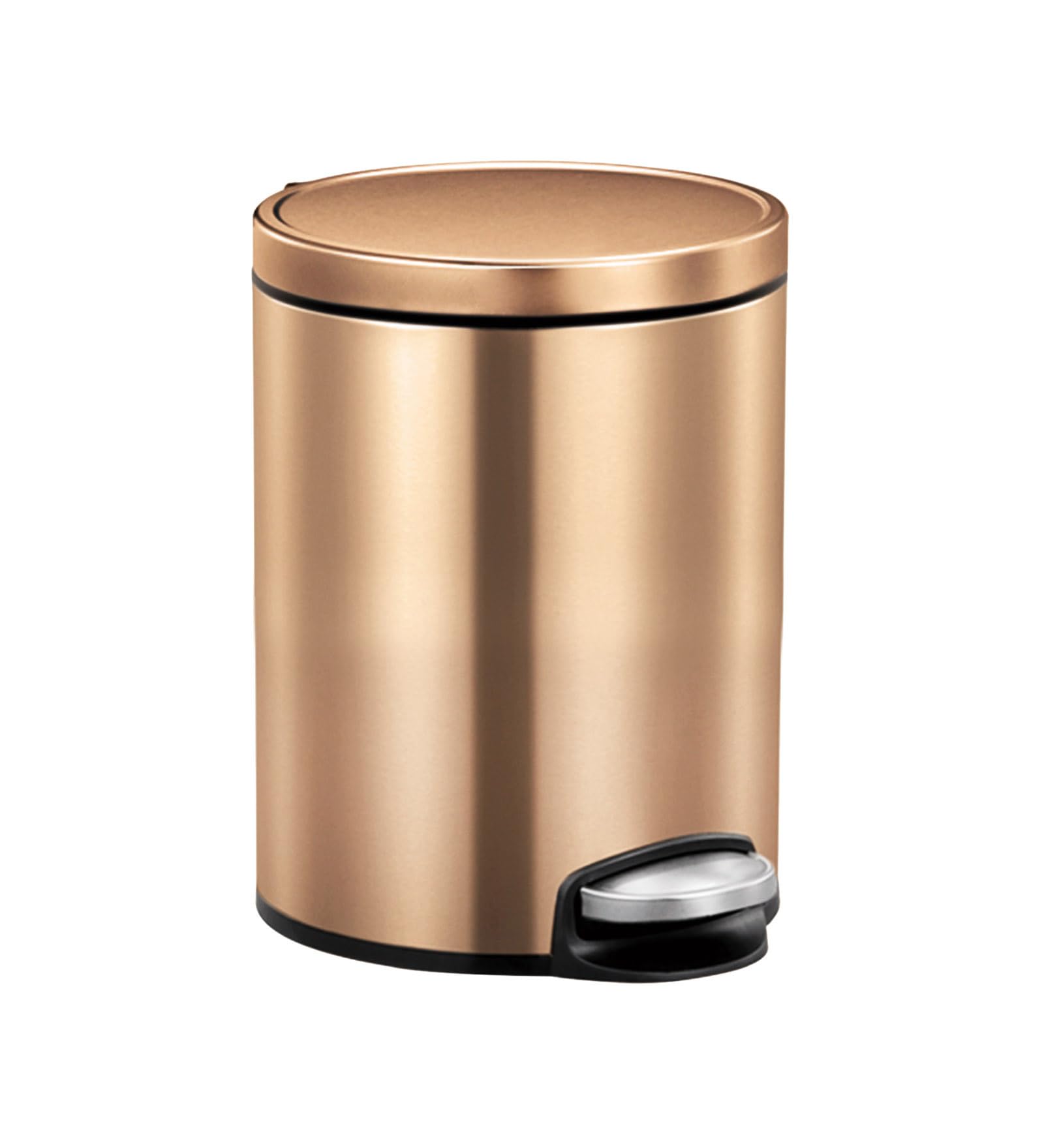 Bronze Copper Pedal Bin - 20L Stainless Steel Trash Can -6
