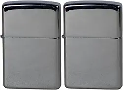 KIT 2 ISQUEIRO DE METAL VINTAGE CLÁSSICO RECARREGAVEL FLUIDO