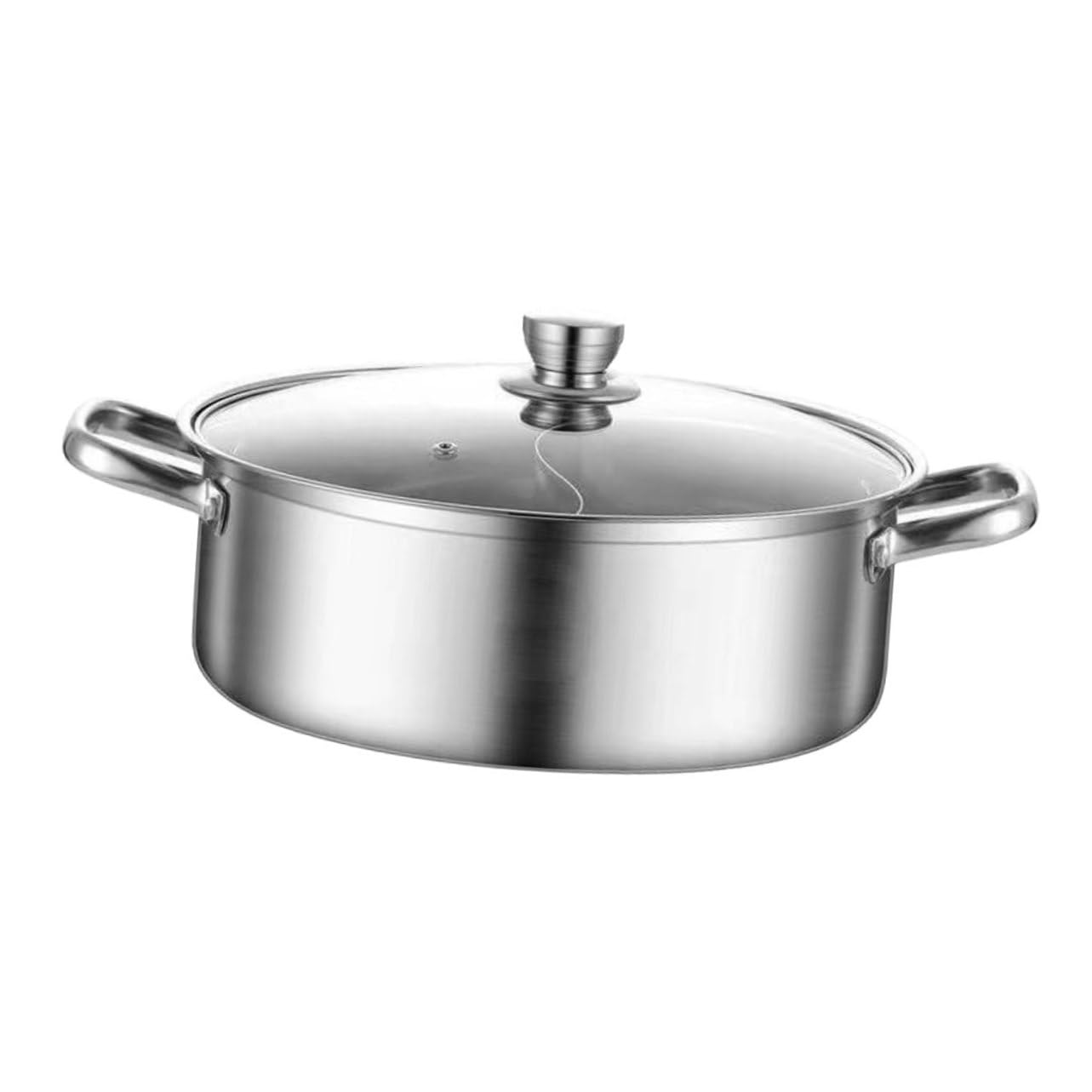 Marmite grosse capacité acier inoxydable STOBAZA faitout fondue distribution uniforme chaleur
