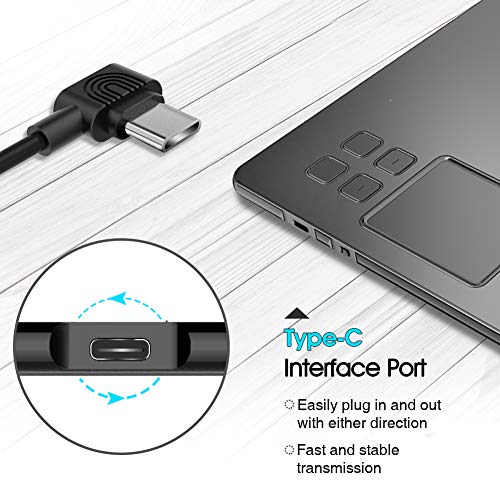 Image of VEIKK A50 10x6 inch Digital Graphics Drawing Tablet Support Windows, Mac, Android, Tilt Pressure with 8192 Levels Battery-Free Pen and Smart Gesture Touch & 8 Hotkeys | 8 Shortcut Keys and a Touch Pad, 8192 Levels Battery-Free Pen with Tilt Function, Support Windows, Mac, Android, Linux