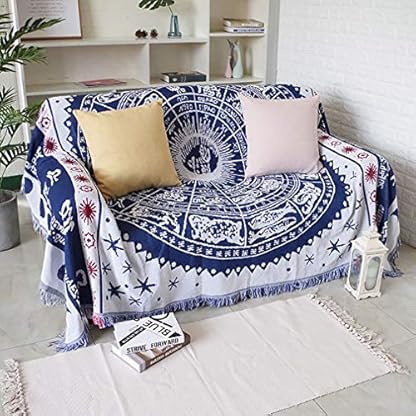 WANGLXST Überwurf Decke, Strand Yoga Mat Schal Schal Tapisserie, Tagesdecke Wohndecke Wendedecke Kuscheldeck Sofadecke, 180 * 340cm – Bild 3