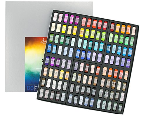 Jack Richeson Hand Rolled Soft Pastels Color Wheel, 120 Piece Set