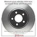 Detroit Axle - Rear Brake Kit for 2003-2007 Cadillac CTS, 2005-2011 STS, Disc Brake Rotors Ceramic Brakes Pads w/Hardware 2004 2006 2008 2009 2010 Replacement [11.73 inch Rotors]