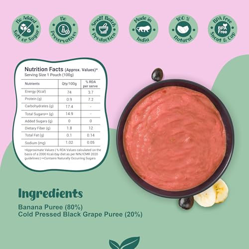 Image of Li'l Sprouts FruGies Veggie Lover Combo | Baby Food Puree | 4 Flavours | 6 Months+| Ready-to-Eat |Travel Food | Pack of 16, 100g each | No Salt, No Sugar and No Preservatives | Packed with Nutrients