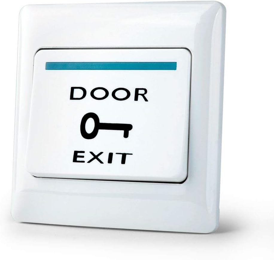 NN99 DC12V Waterproof Door Exit Button Release Switch NO/NC/COM Output Push Button to Exit for Home Lock System (E6)