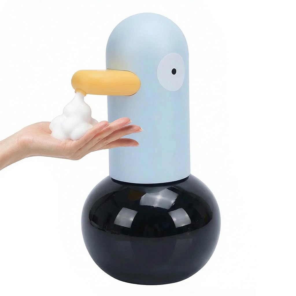 Sxhlseller Dispensador Automático de Jabón Espumoso, Dispensador de Jabón de Pato, Lindo Dispensador de Jabón de Manos Espumoso sin para Baño, Cocina, Escuela, Niños, (Estilo 1 (130x52cm / 51,2x20,5