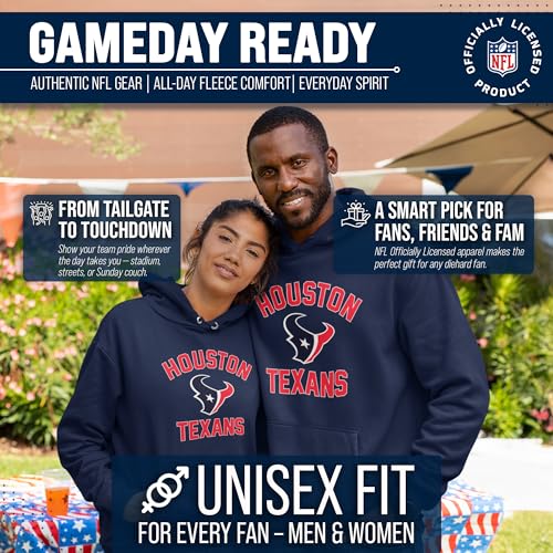Image of Team Fan Apparel NFL Gameday Hoodie Pullover Sweatshirt for Men and Women | Officially licensed NFL Gameday fleece pullover - kangaroo pocket, ribbed cuffs, drawstring hood, unisex fit