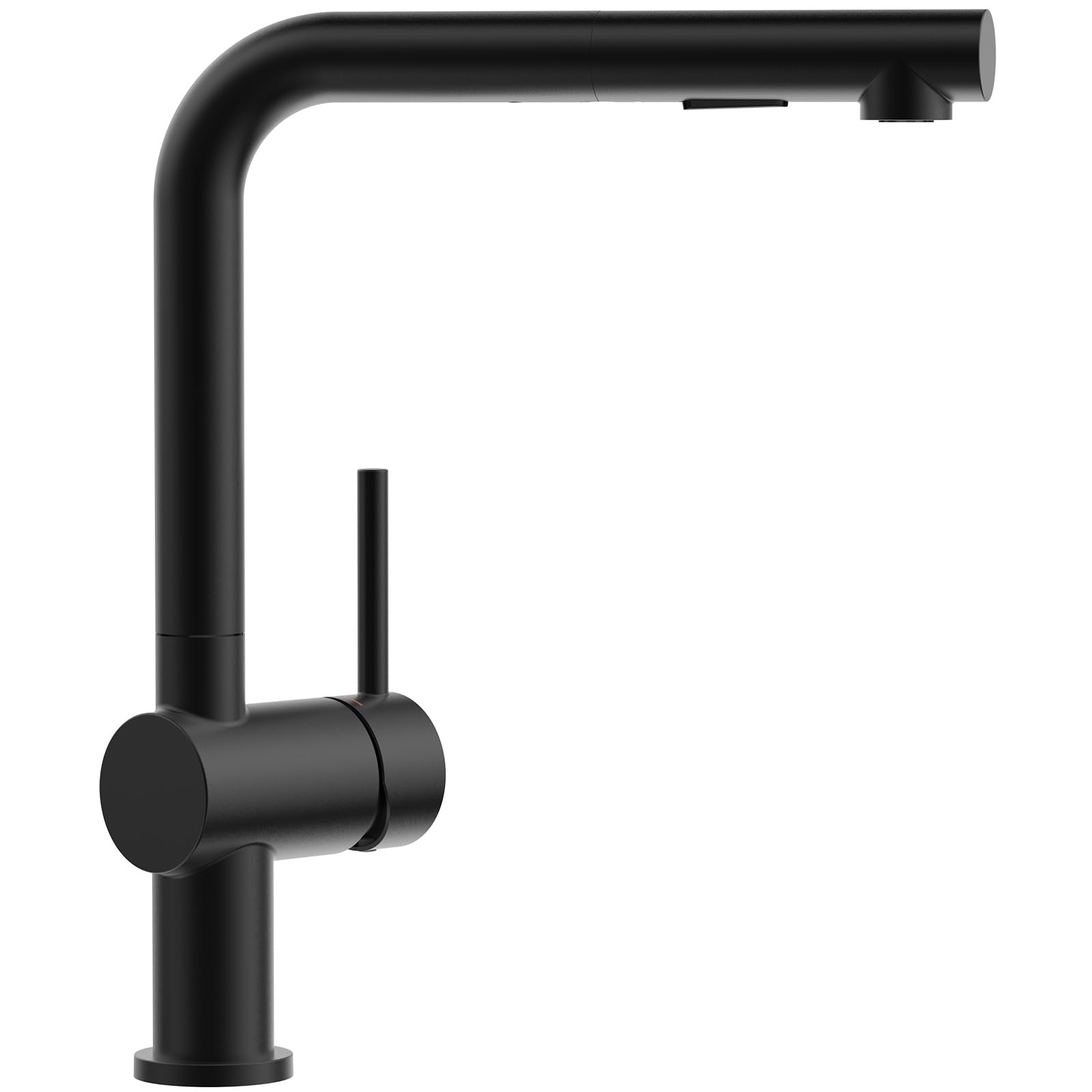CECIPA Hochdruck Wasserhahn Küche Schwarz, Küchenarmatur Ausziehbar, Spültischarmatur mit Brause Zwei Wasserstrahlarten, Armatur Küche 360° Schwenkbar, Mischbatterie Küche Edelstahl, X203B | Hochdruck, 2 Strahlarten, 360° Drehbar, Austauschbarer Luftsprudler, 40 cm Ausziehbarer Schlauch, DVGW-Zertifiziert