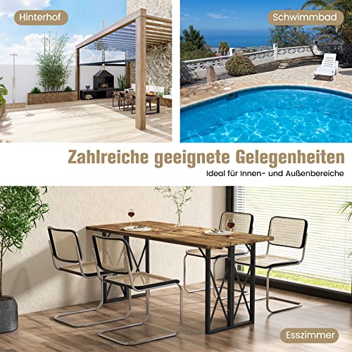 VidaXL Gartentisch, Esstisch Mit Verstellbarer Tisc Produktbild-Vorschau 9