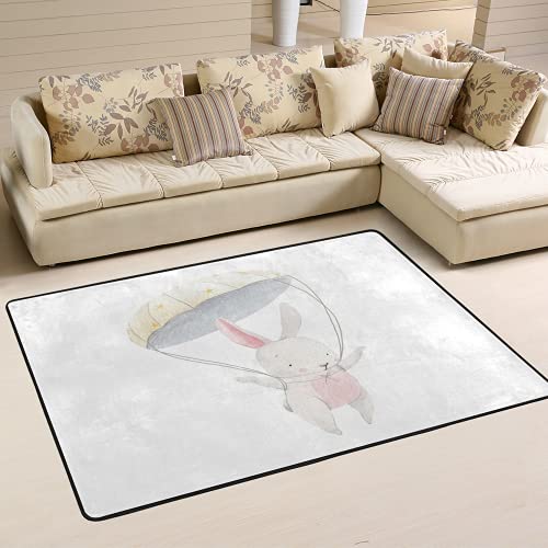 Tapis de sol super doux lapin blanc pour créer un coin jeu enfant