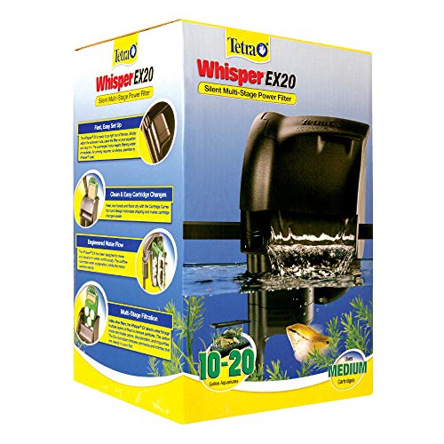 Image of Tetra Whisper EX 20 Aquarium Filter, 10-20 Gallons (Pack of 12)