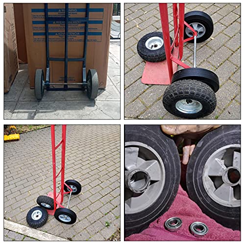 Ruedas sólidas de goma para carretilla 10 pulgadas pack 2 miniatura 6