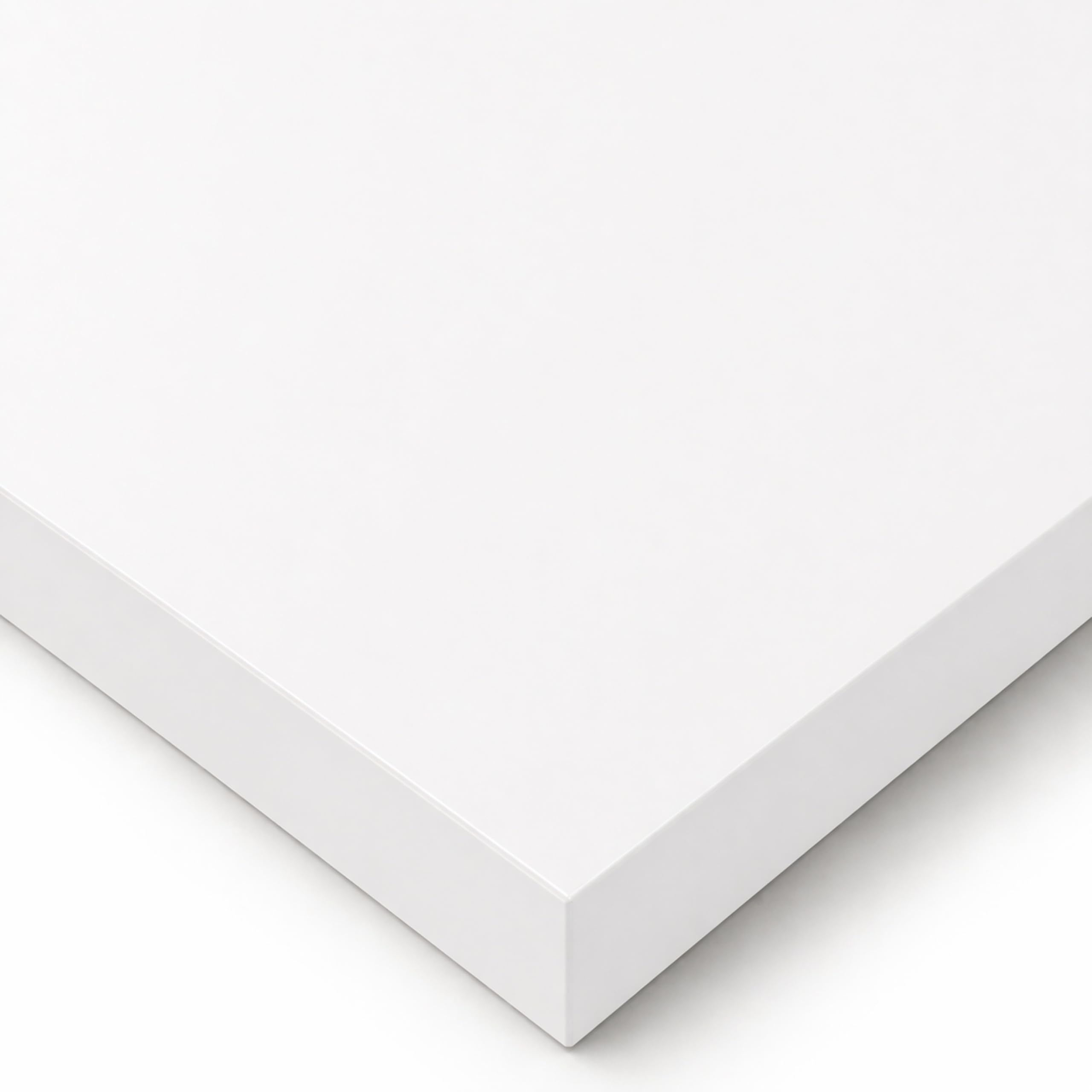 POKAR Table Top 120x70 cm | Desk Top 25 mm Thick | Perfect for Height Adjustable Standing Desk, Dining Table or DIY Project | Durable Laminated Table Top | Made in Europe | White