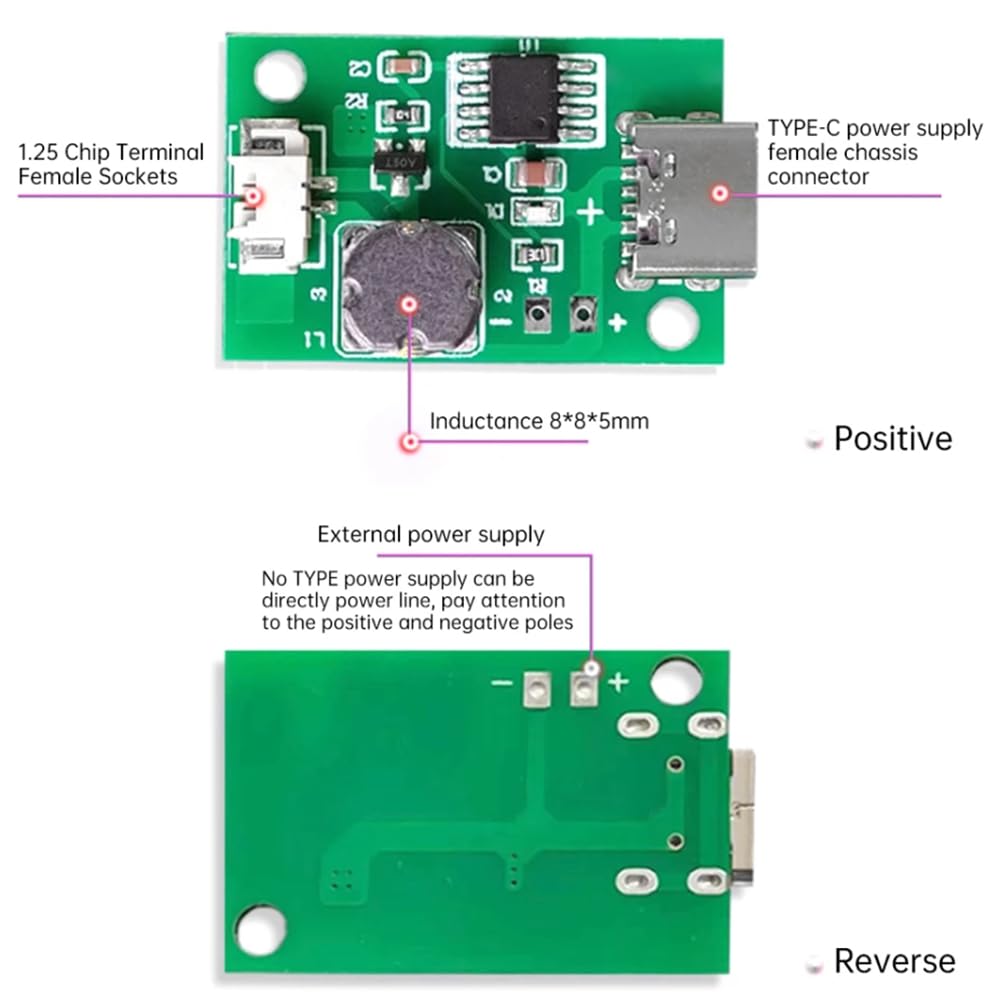 DC5V Module d'humidification à ultrasons simple sans interrupteur Type C Mini humidificateur