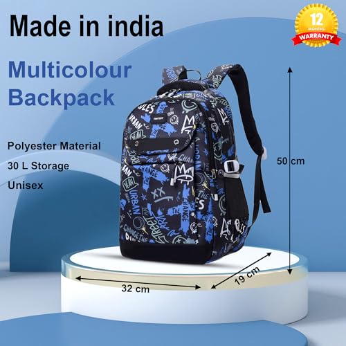 Image of Tinytot 30 Litre Waterproof School Backpack Bags for Women - Large 19 Inch Laptop Bag for Boys &Girls 12+ Years, College Bag for Girls and Boys, Men, Women - Ideal for Office, Travel, School, College