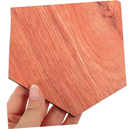 Paneles de madera hexagonales WOONEKY para cubrir paredes aburridas con arte en color nogal 4