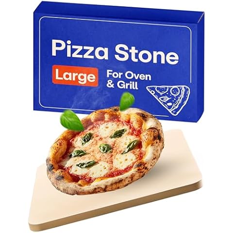 Praknu Rectangular Pizza Stone for Crispy Crust Cover