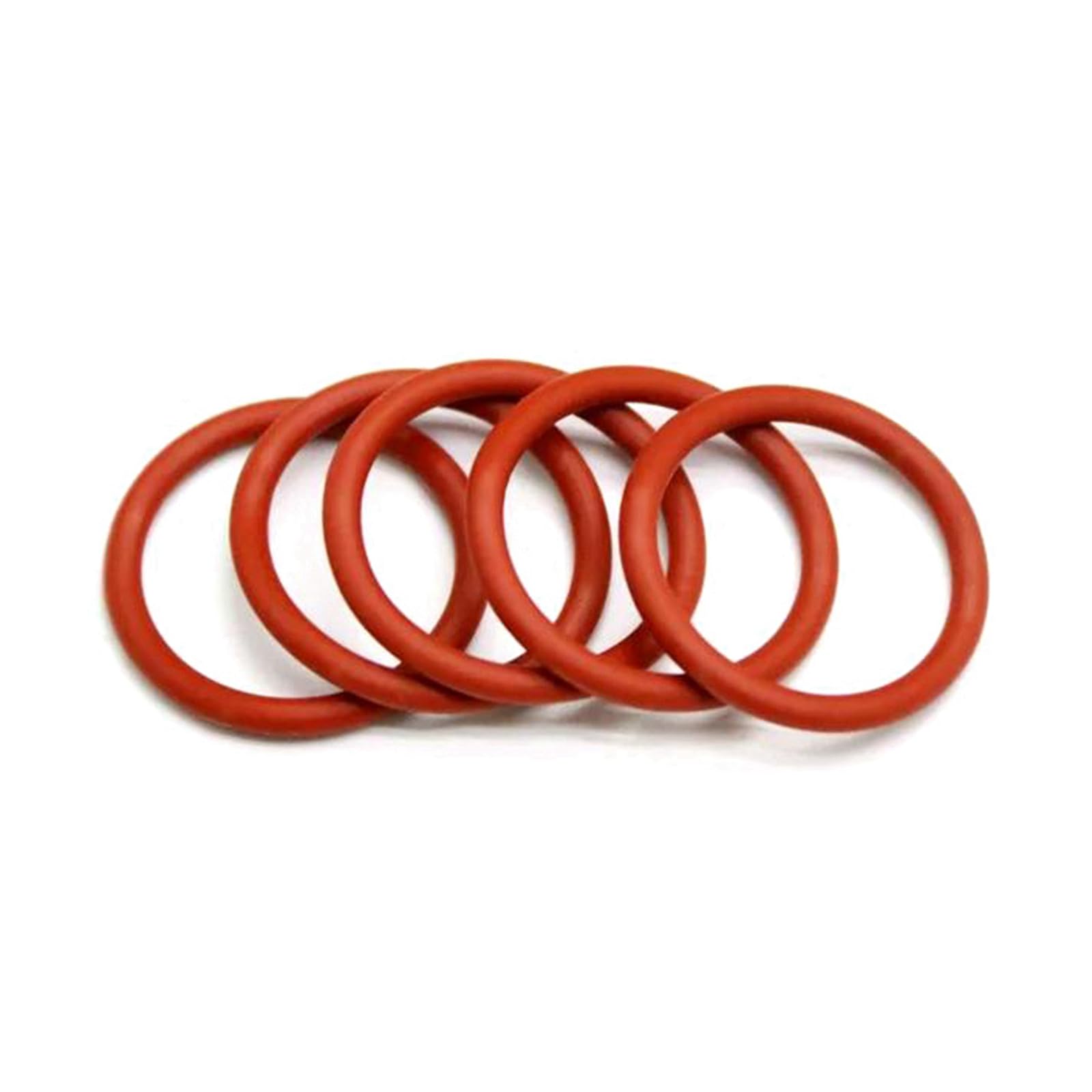 Sourcing Map Silicone Joint Torique VMQ Anneaux Joint étanchéité Rouge 50PCS 10mmx6mmx2mm