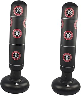 INOOMP Socando 2 Peças De Brinquedo Inflável De Coluna De Boxe Para Crianças Brinquedo Inflável Para Crianças Saco De Pancadas Inflável Treinamento Torre De Perfuração Inflável Saco De