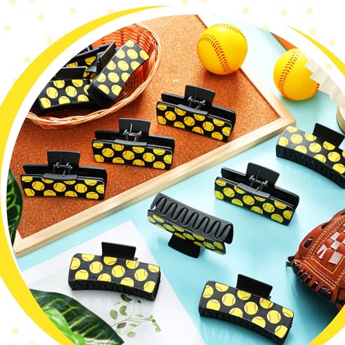 12 Pinzas Grandes para Cabello Softball miniatura 3